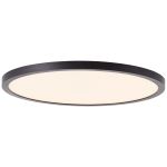 Brilliant Tuco Deckenleuchte Plastik Schwarz Weiß 19W 2700lm - 827 Extra Warmweiß | 294mm - 3-Stufen Dimmbar