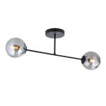 Emibig Deckenleuchte Roma Stahl Schwarz | Geeignet für 2x E14 - Max 10W