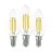 Mehrfachpackung 3x Eglo LED Kerze E14 Fadenlampe Klar 21W 806lm - 827 Extra Warmweiß | Ersatz Für 60W