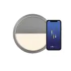 Nordlux Ava Smart LED-Deckenleuchte Grau 9.5W 600lm 159D – 827 - Extra Warmweiß | Dimmbar - IP54